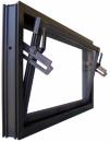 Kellerfenster braun 100 x 30 cm Isolierglas UG-Wert 3,3