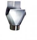 Ablaufstutzen für Dachrinne Aluminium NW 100 mit Sutzen DN 80mm